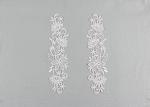 Floral Embroidery Dying Lace Fabric Guipure Venice Collar Appliques For Dresses