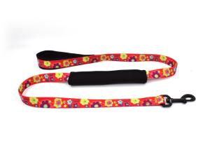 China Green / Red Easy Close Nylon Dog Leash , Durable Small / Large Dog Leash factory