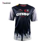 Custom Sportswear Logo Breathable Short Sleeve Round Neck Car Racing Jersey