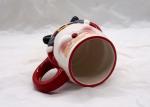 Fashionable 3D Ceramic Mug Handmade Slip Casting Santa Face Mugs For Drinking