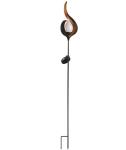 Waterproof Metal 70 Inches Flame Solar Garden Lights