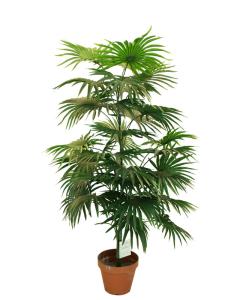 China 105cm Height Artificial Potted Floor Plants Mini Fan Palm Tree factory