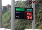 Remote Control IP65 LED Gas Price Signs Gas Station Digital Signage 5000 Cd/m2