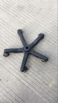 Medical Infusion Stand Bottom Base Iv Carts Medical , Black IV Pole Parts