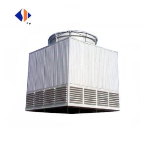 China 5.5 kw Motor Power Square Shape Counter Flow Water Cooling Tower Designed for Chiller factory