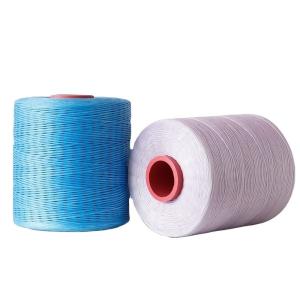 China 300D/16 Sustainable Polyester Wax Bonded Braided Thread for Leather Sewing Thread 1.2MM factory