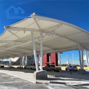 China Sail Shade Car Awning Tent Architectural Cantilever Shade Parking Shade factory