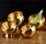 Unbreakable noodle soup bowl Double Wall Stainless Steel Bowls Pasta Serving