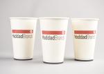 Custom Logo Coffee Paper Cups White Disposable Hot Beverage Cups Full Colour