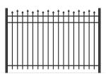 Diplomat Security Fence Panels 2.1m*2.4m powder coated black INTERPON