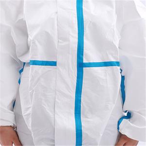 China White 60gsm 165cm Disposable Protective Coveralls factory