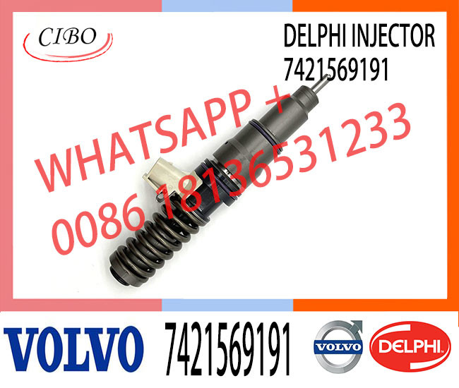 New Diesel Fuel Injector 21569191 for VOL injector Del-phi 20972225 BEBE4D16001 BEBE4N01001 for D11 7421569191