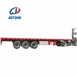 Customer Request Container Trailer 2 Axle 3 Axle 20FT 40 Ft Flat Bed Flatbed