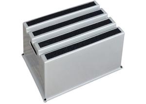 China Lightweight 1 Layer Plastic Step Stool With Anti Slip Tape factory