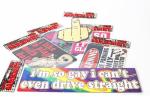 Removable Synthetic Magnetic Car Signs Fridge Magnet Car Bumper Sticker Water