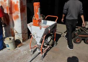 China 4HP Cement Mortar Plastering Machine Smooth Surface Finishing Without Delay factory