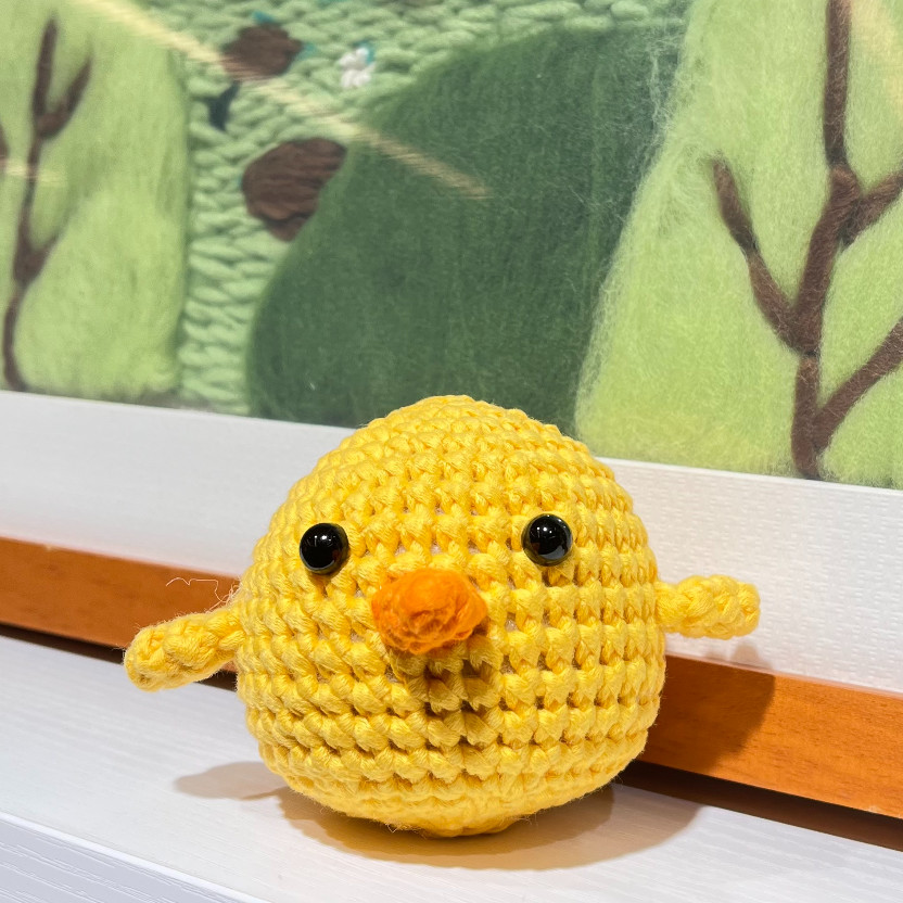 Cute Chick DIY Crochet Kit Crafts Knitting Tool Kit 1/16NM
