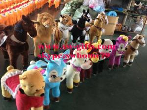 China Human Power Plush Walking Animal Toy for Kids and Adults for event rental factory