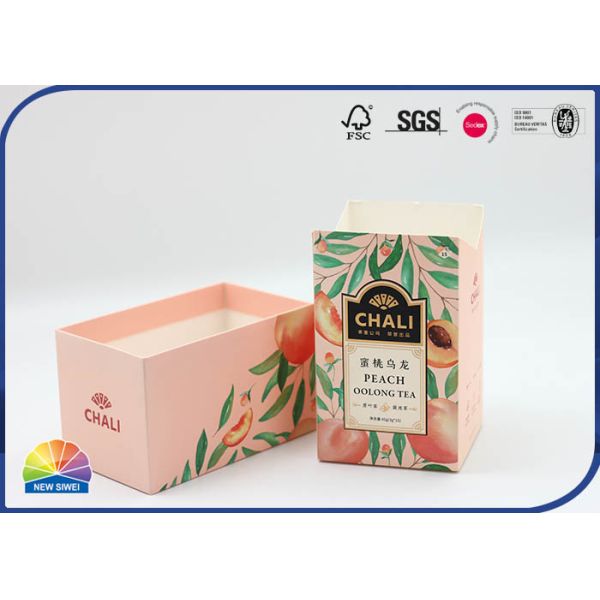 Customized Matt Lamination 4C Printed Folding Carton Box For Tea Product