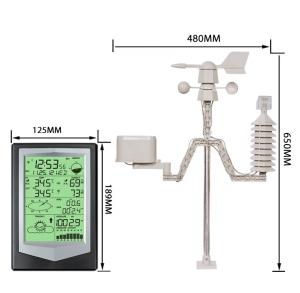 China Accurate Wind Speed And Rainfall Display For Outdoor Wireless Solar Weather Station factory