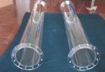 2.2 Desnity Fused Quartz Glass Tube With Flange Heat Resistant