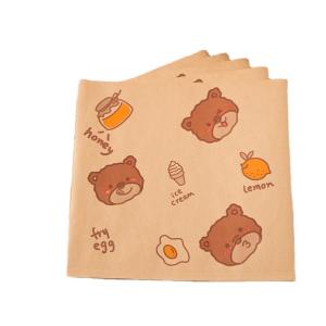 China Fast Food Hamburger Greaseproof Wrapping Paper Recycled Pulp Material factory