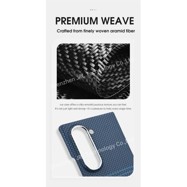 Customized Blue Color Strong Suction Aramid Fiber Phone Case For Samsung Galaxy Fold7
