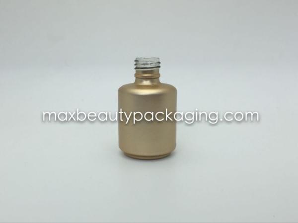 high quality powder coating gel bottle and uv matte gold finish coating 15ml