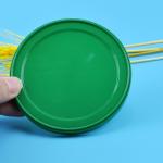 83mm Flat Paper LDPE Cylinder Tube PE Plastic Lids