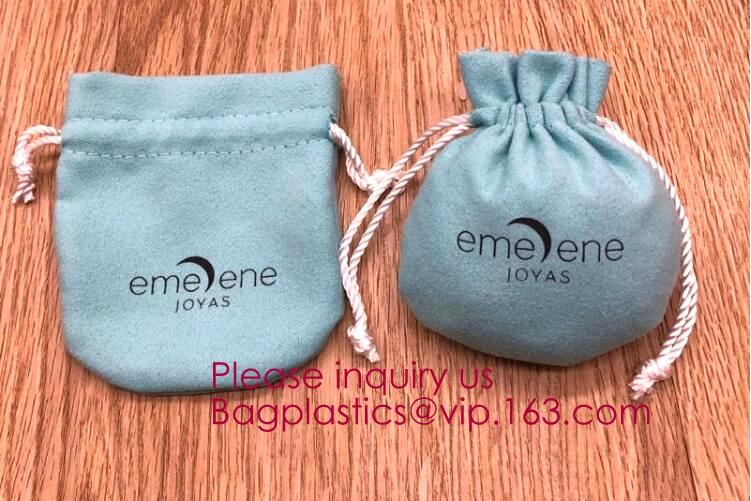 Snap Button for Necklaces Bracelet Rings Watch, Satin Liner Storage Bag Drawstring Velvet Pouch,Gym Bag Garment Organize