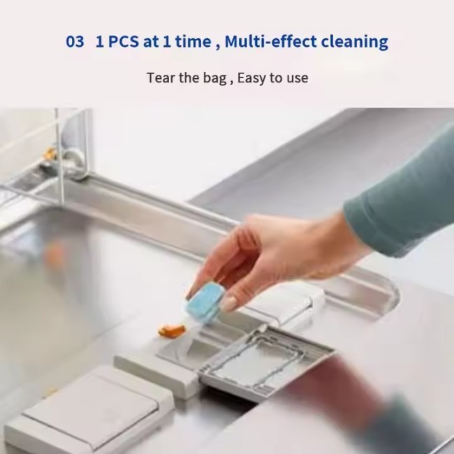 NEW OEM/ODM Bulk Dishwasher Tablets Green Products Stain Oil Removal Dishwashing Tablets