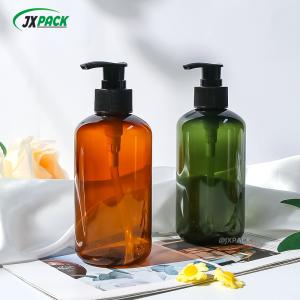 China Recyclable Plastic Shampoo Bottles Luxury Round Shoulder Flip Squeeze Plastic Bottle factory