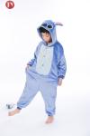 Blue Stitch Kigurumi Onesie Halloween Animal Kids Pajamas Breathable Unisex