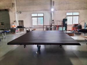 China 0.5mm - 10mm Modern Aluminum Slatted Garage Door Woodgrain Finish factory