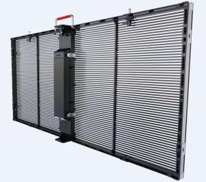 China Die Cast Aluminum Cabinet SMD2121 Outdoor Transparent LED Screen factory