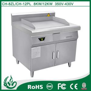 China Heavy Duty Electric Induction Griddle 8kw For Restaurant / Hotel / School factory