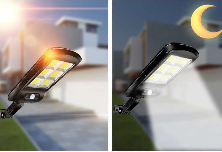 IP65 Bright LED Street Lamps Solar Sensor Lights For Countyard