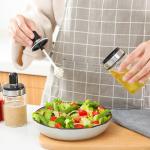 FDA LFGB Seasoning Empty Glass Jars With Wooden Lid
