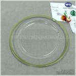 10.25 Inch Disposable Clear Plastic Salad/Dessert Plates- Premium Hard Plastic