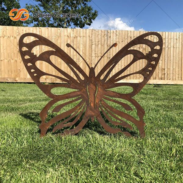 Garden Art Landscape Corten Steel Ornaments Laser Cut Metal Animal Pattern