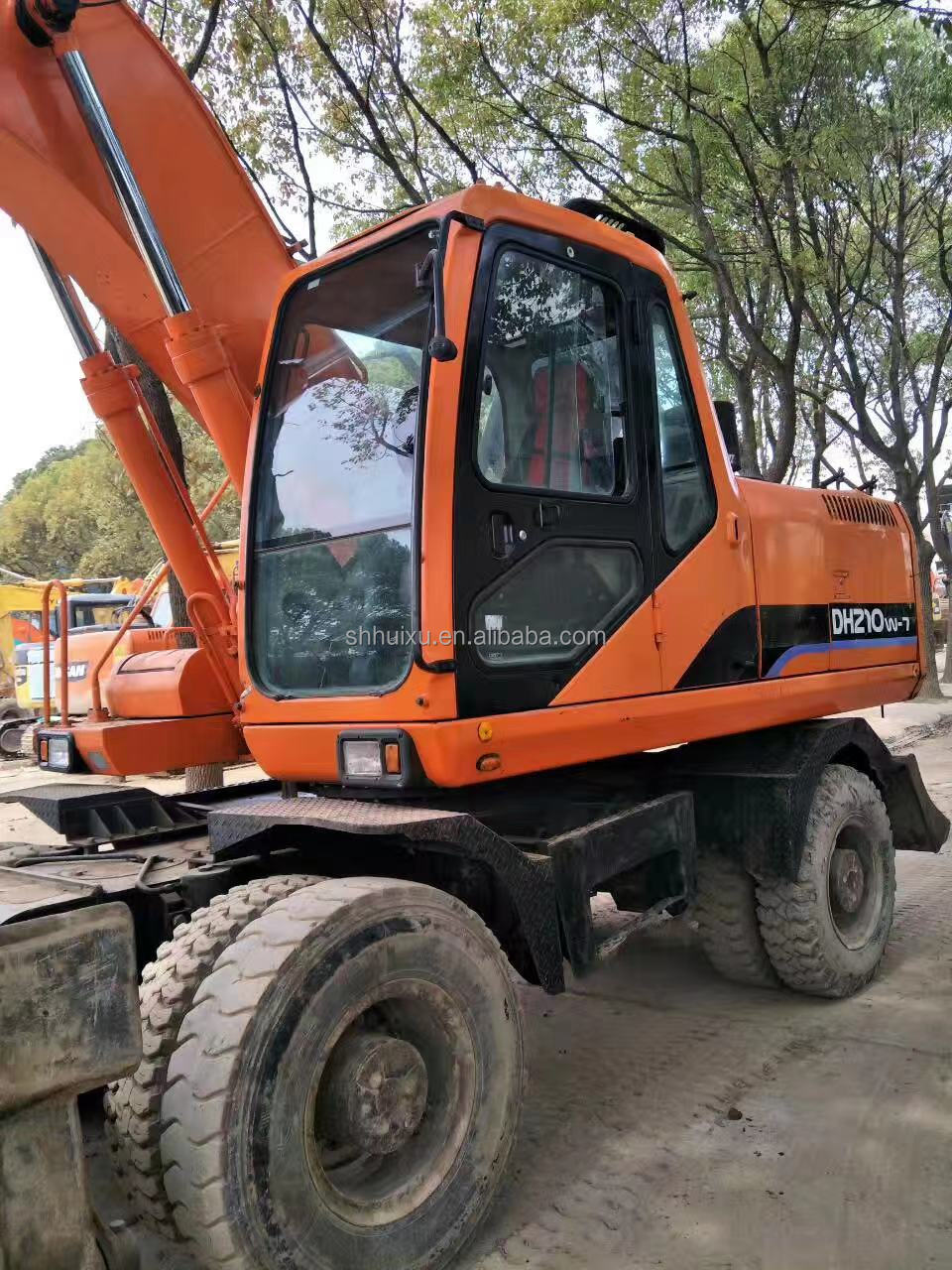 wheel excavator Doosan 210-7W second hand excavator
