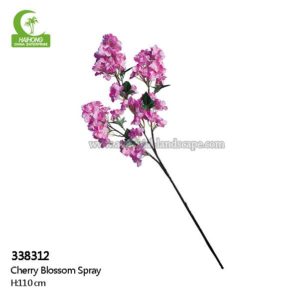 Plastic Stem Real Touch Artificial Flowers , Cherry Blossom Artificial Flowers