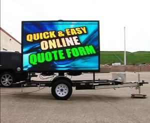 China LED Outdoor Truck LED mobile advertising LED Trailer Display Screen factory