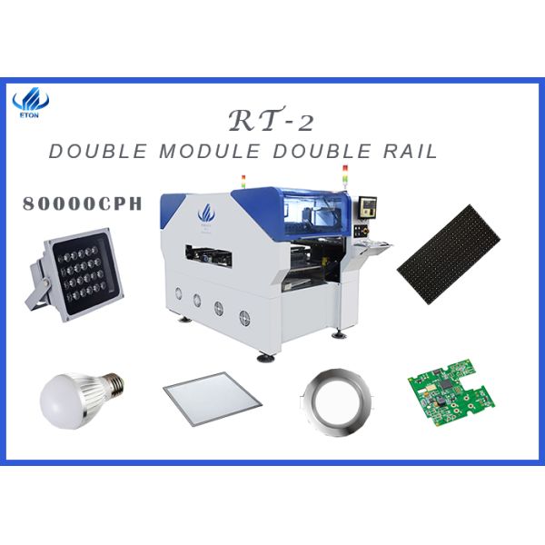 LED Bulb DOB Bulb LED Light Pick And Place Machine Double Module Double Rail 80000CPH