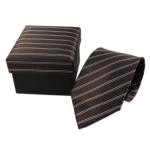 colorful silk necktie with match gift box collection