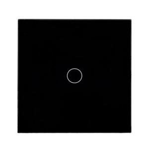 China Crystal Glass Panel EU Wall Switch EU Touch Switch Screen Light Switch 1gang1way factory