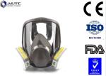 Smooth Breathing Military Gas Mask , Tactical Face Cover Double Filter Cartridge
