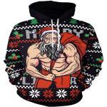 Men's Christams Print Sweatshirts Hoodies Long Sleeve Graphic Halloween Shirts