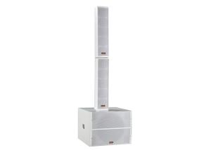 China Conference Room Line Array Active Speaker White Paint 450W 8ohm factory