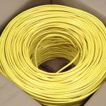 Yellow PVC Jacket Cat5e SFTP 24AWG Copper 500Ft Shielded Ethernet Cable